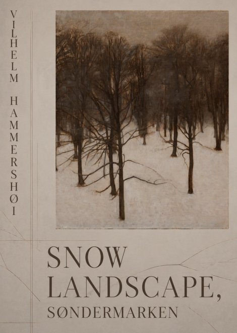 Vilhelm Hammershøi Snow Landscape, Søndermarken No5 - Poszter