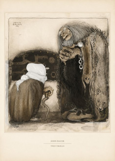 John Bauer Two Trolls No5 - Poszter