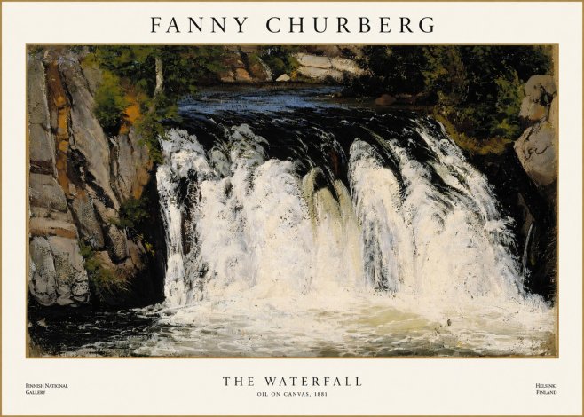 Fanny Churberg The Waterfall No1 - Poszter