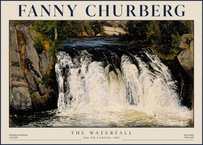 Fanny Churberg The Waterfall No3 - Poszter