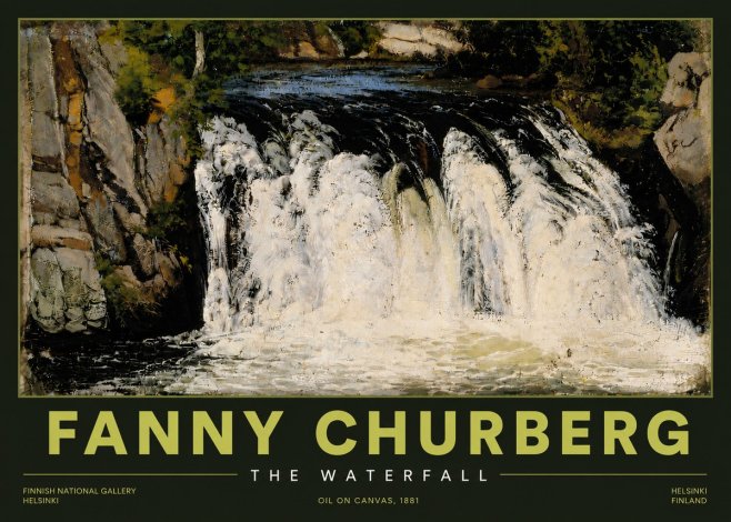 Fanny Churberg The Waterfall No4 - Poszter