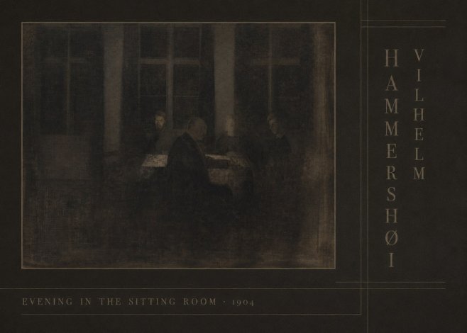 Vilhelm Hammershøi Evening in the Sitting Room No4 - Poszter