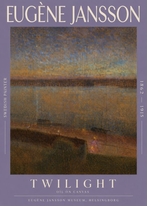 Eugène Jansson Twilight No3 - Poszter