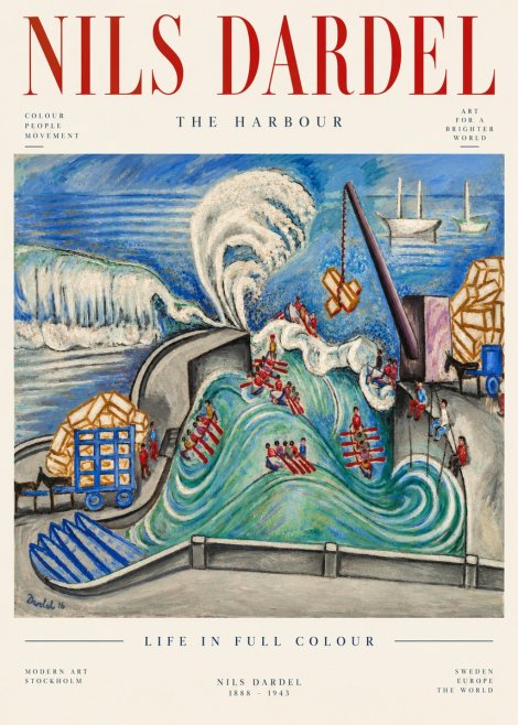 Nils Dardel The Harbour No5 - Poszter