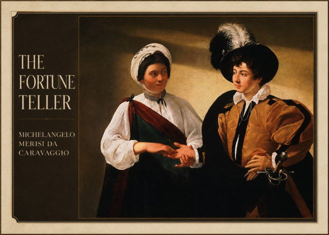 Michelangelo Merisi da Caravaggio The Fortune Teller III No1 - Poszter