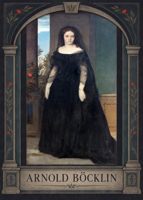 Arnold Böcklin Portrait of Mrs. Böcklin No3 - Poszter