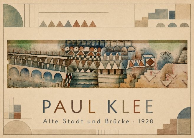 Paul Klee Alte Stadt Und Brücke No1 - Poszter