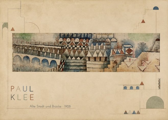 Paul Klee Alte Stadt Und Brücke No2 - Poszter