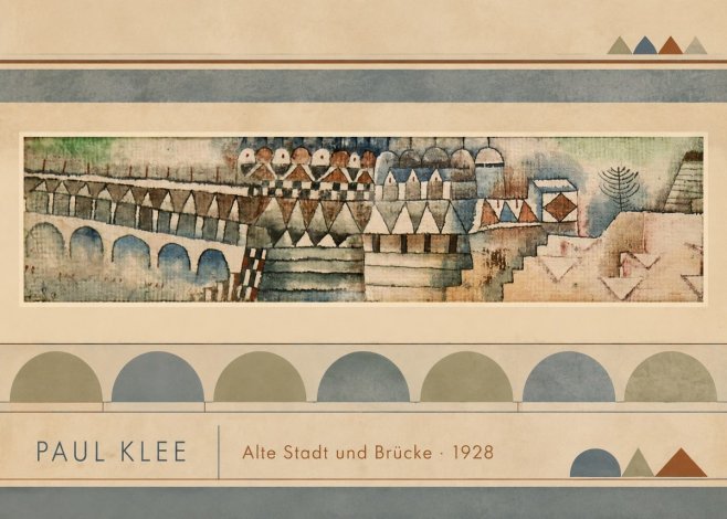 Paul Klee Alte Stadt Und Brücke No3 - Poszter