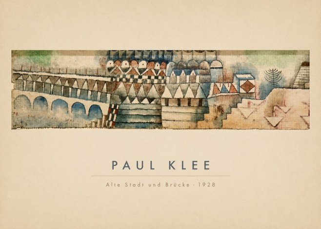 Paul Klee Alte Stadt Und Brücke No4 - Poszter