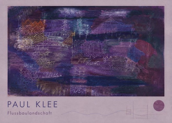 Paul Klee Flussbaulandschaft No2 - Poszter