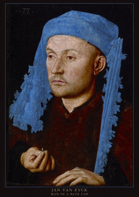 Jan van Eyck Man in a Blue Cap I No5 - Poszter