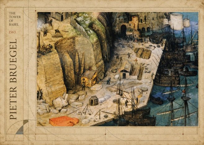 Pieter Bruegel The Tower of Babel XVIII No2 - Poszter
