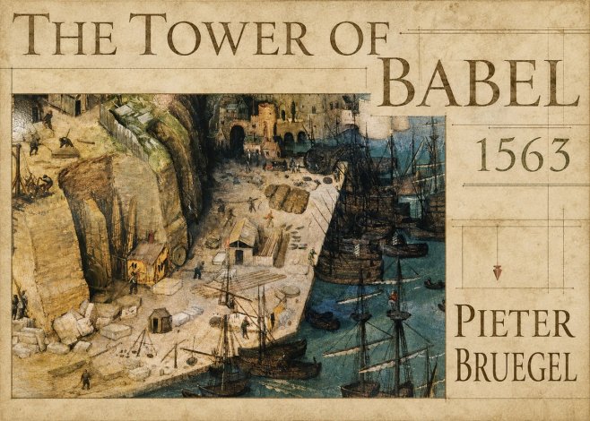Pieter Bruegel The Tower of Babel XVIII No4 - Poszter