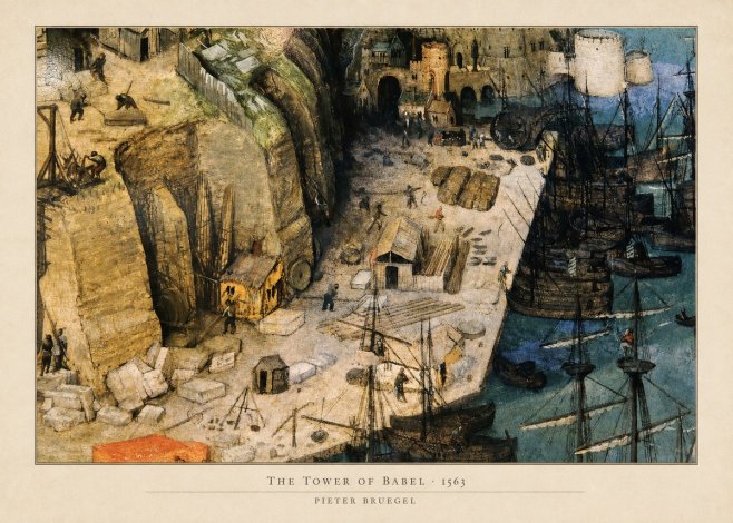 Pieter Bruegel The Tower of Babel XVIII No5 - Poszter