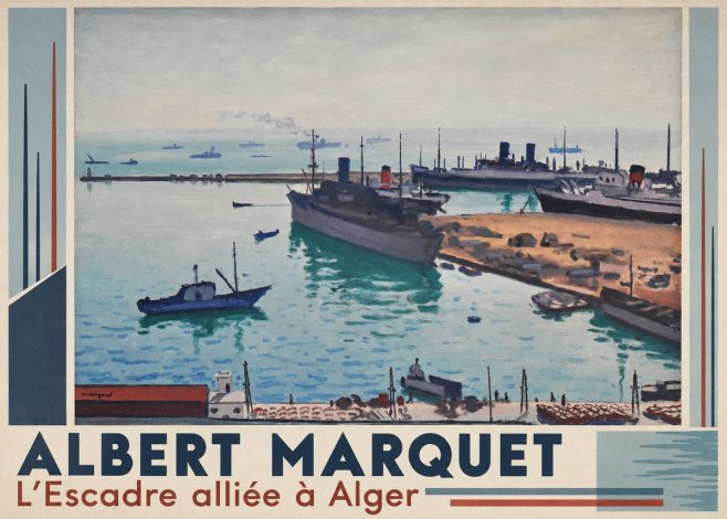 Albert Marquet L'escadre Alliée À Alger No2 - Poszter