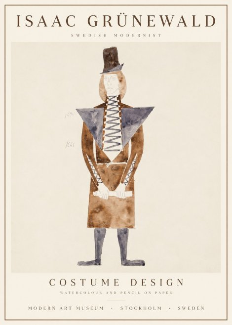 Isaac Grünewald Costume Design XIII No4 - Poszter