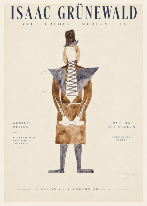Isaac Grünewald Costume Design XIII No6 - Poszter