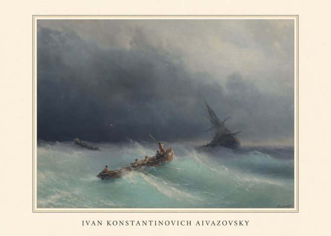 Ivan Konstantinovich Aivazovsky Shipwreck No3 - Poszter