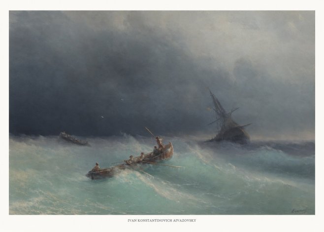 Ivan Konstantinovich Aivazovsky Shipwreck No5 - Poszter