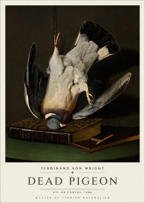 Ferdinand von Wright Dead Pigeon No4 - Poszter