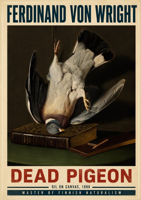Ferdinand von Wright Dead Pigeon No6 - Poszter