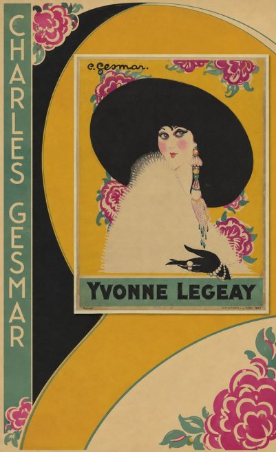 Charles Gesmar Yvonne Legeay No2 - Poszter