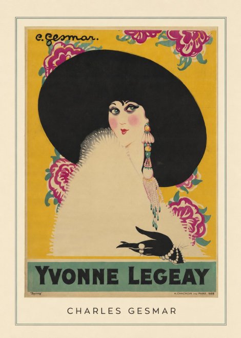 Charles Gesmar Yvonne Legeay No4 - Poszter