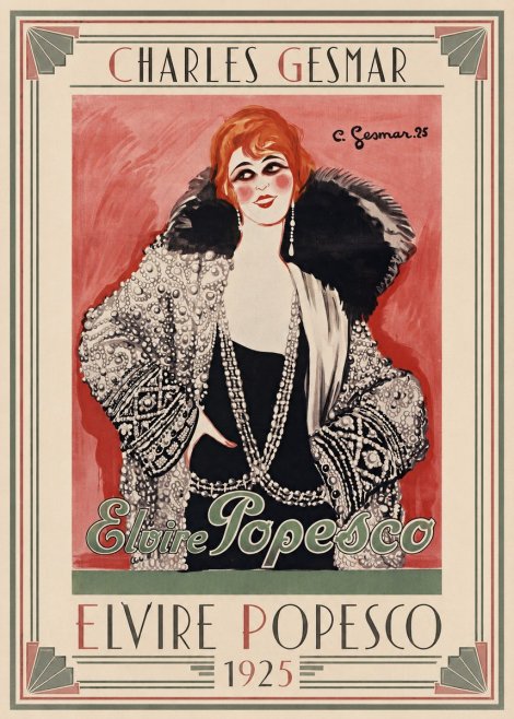 Charles Gesmar Elvire Popesco II No1 - Poszter