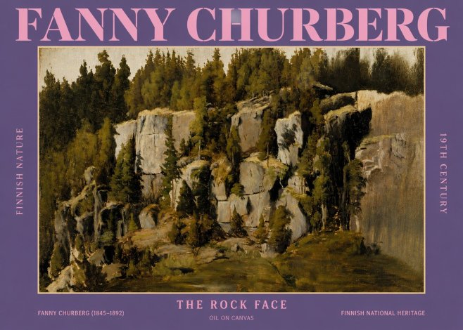 Fanny Churberg The Rock Face No4 - Poszter