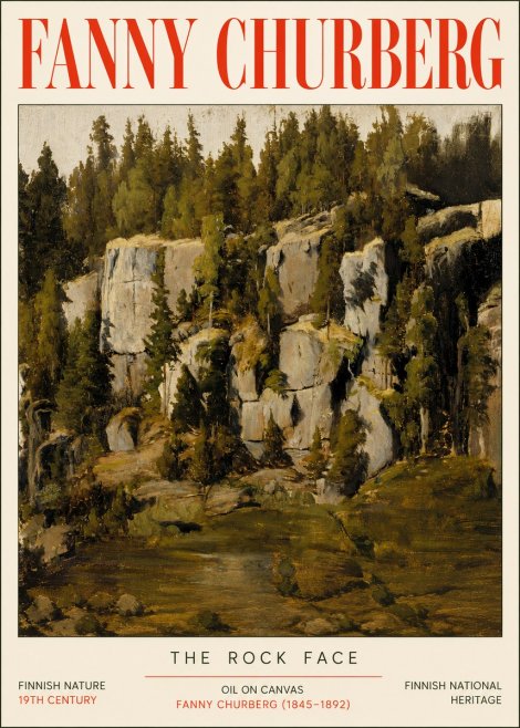 Fanny Churberg The Rock Face No5 - Poszter