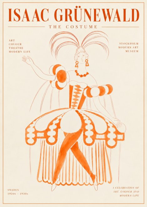 Isaac Grünewald The Costume II No6 - Poszter