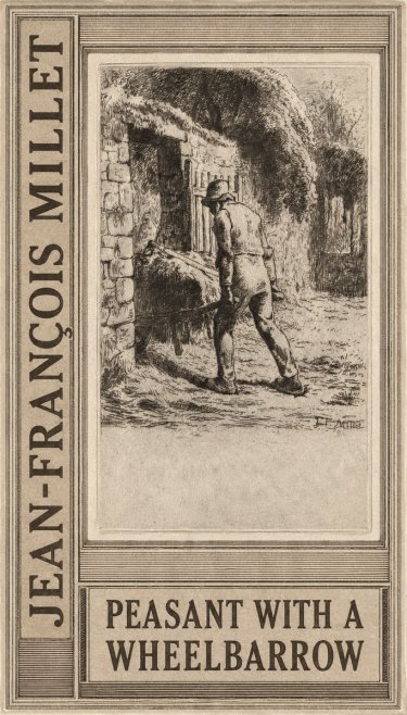 Jean-François Millet Peasant with a Wheelbarrow No2 - Poszter