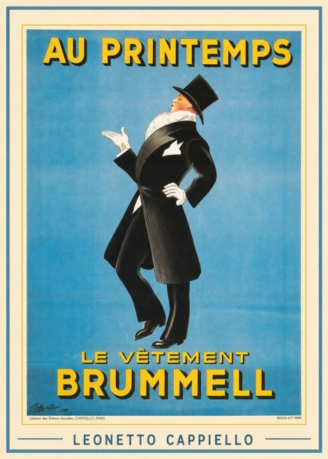 Leonetto Cappiello Au Printemps Le Vêtement Brummell No1 - Poszter