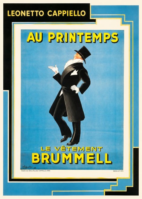 Leonetto Cappiello Au Printemps Le Vêtement Brummell No2 - Poszter