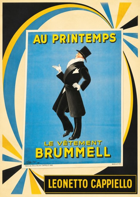 Leonetto Cappiello Au Printemps Le Vêtement Brummell No3 - Poszter