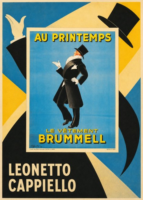 Leonetto Cappiello Au Printemps Le Vêtement Brummell No5 - Poszter