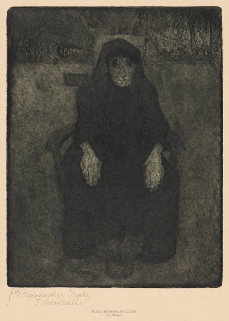 Paula Modersohn-Becker Old Woman No6 - Poszter
