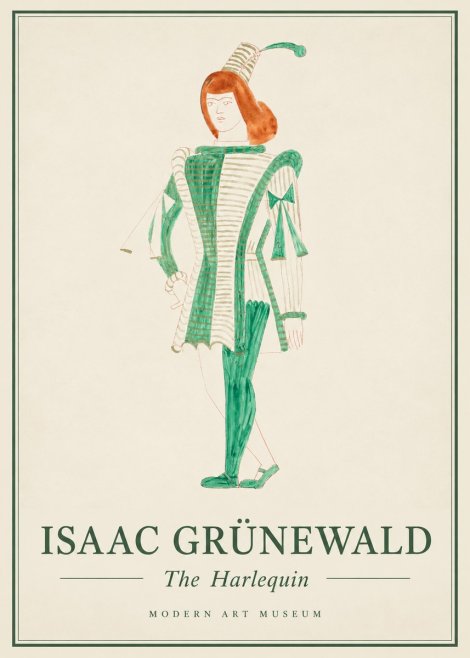 Isaac Grünewald The Harlequin No1 - Poszter