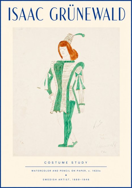 Isaac Grünewald The Harlequin No4 - Poszter