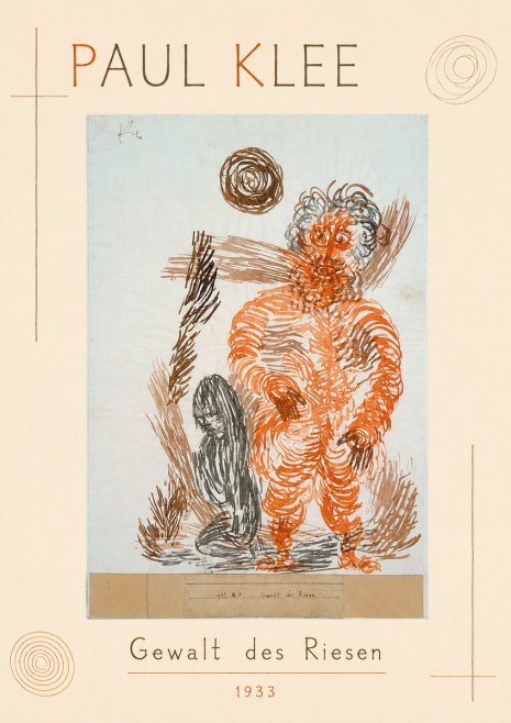Paul Klee Gewalt Des Riesen II No1 - Poszter