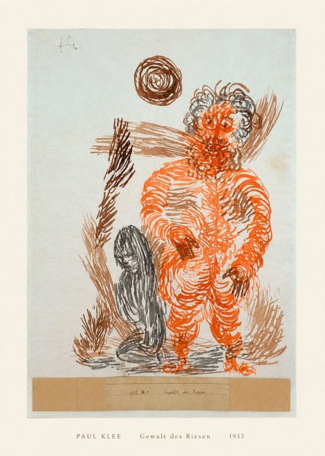 Paul Klee Gewalt Des Riesen II No5 - Poszter