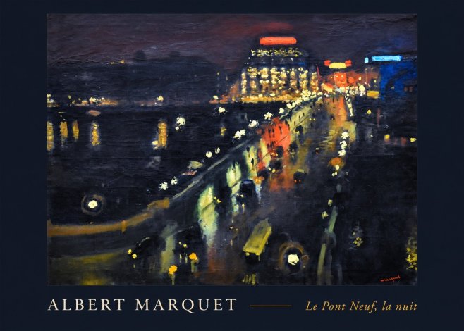 Albert Marquet Le Pont Neuf, La Nuit No2 - Poszter