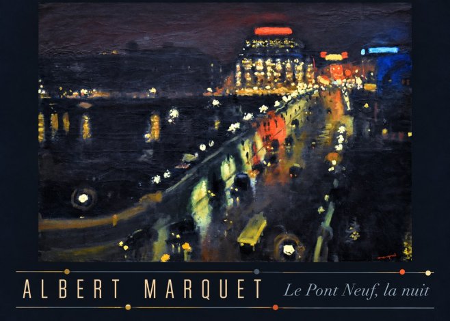 Albert Marquet Le Pont Neuf, La Nuit No4 - Poszter