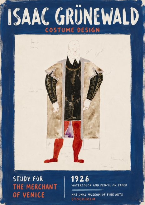 Isaac Grünewald Study for the Merchant of Venice No6 - Poszter
