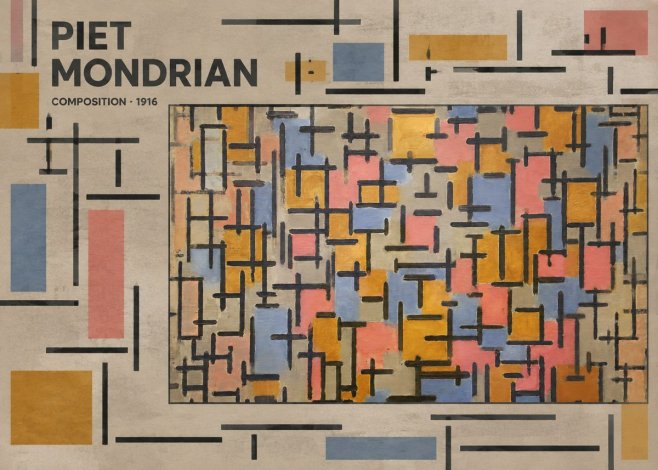 Piet Mondrian Composition No4 - Poszter