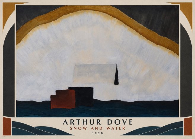 Arthur Dove Snow and Water No1 - Poszter