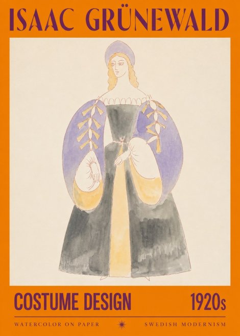 Isaac Grünewald Costume Design XIV No2 - Poszter