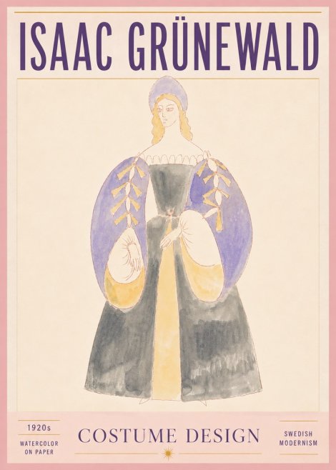 Isaac Grünewald Costume Design XIV No5 - Poszter