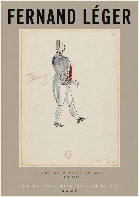 Fernand Léger Study of a Walking Man No4 - Poszter